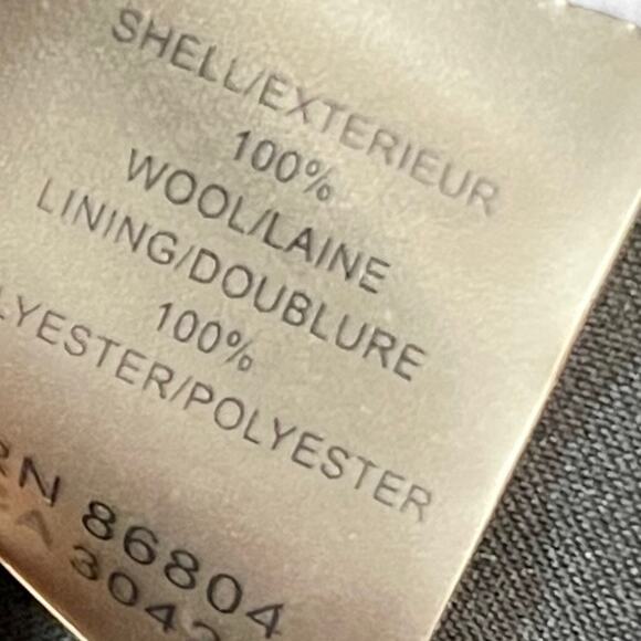 00s MAGASCHONI COLLECTION Vintage Black Wool Flat Front Dress Pants - Picture 6 of 7